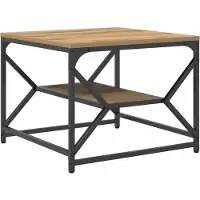 vidaXL Salontafel Artisan Eiken 51 x 50 x 40 cm