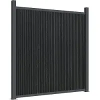 vidaXL Schuttingpaneel 1391x186 cm HKC grijs