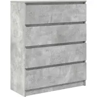 vidaXL Dressoir 80x35x99 cm spaanplaat betongrijs