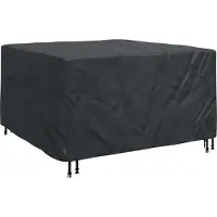 vidaXL Meubelbescherming Effen Zwart 150 x 150 x 75 cm 210D