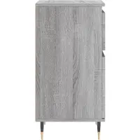 vidaXL Dressoir 40x35x70 cm bewerkt hout grijs sonoma