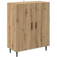 vidaXL Highboard 2 st Artisan Eiken 69,5 x 32,5 x 180 cm Bewerkt hout