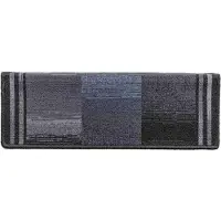 vidaXL Trapmatten zelfklevend 10 st 65x21x4 cm zwart en grijs