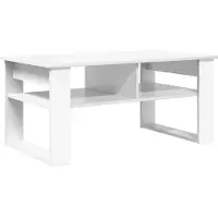 vidaXL Salontafel Wit 96 x 54 x 44 cm Bewerkt hout