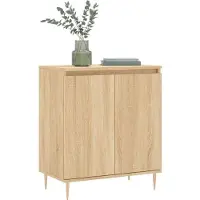 vidaXL Dressoir 60x35x70 cm bewerkt hout sonoma eikenkleurig