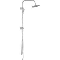 vidaXL Douche systeem Zilver 47 x 20 x 95 cm Roestvrij staal