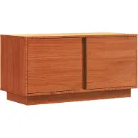 vidaXL TV Kast Wasbruin 80 x 35 x 40,5 cm Massief grenenhout