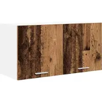 vidaXL Hangkast Oudhout 80 x 31 x 40 cm Bewerkt hout