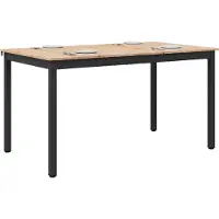 vidaXL Eettafel Naturel 150 x 90 x 75 cm Massief grenenhout