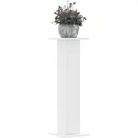 vidaXL Plantenstandaards 2 st 30x30x95 cm bewerkt hout wit