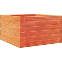 vidaXL Plantenbak 40x40x23 cm massief grenenhout wasbruin
