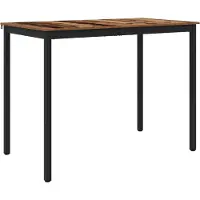 vidaXL Staande Bartafel Bewerkt hout Rechthoekig