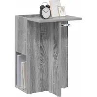 vidaXL Bijzettafel Grijs Sonoma 35 x 40 x 55 cm Bewerkt hout