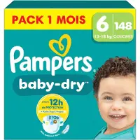 Pampers Baby Dry Luiers Maat 6 (13-18 Kg) 148 Stuks