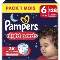 Pampers Baby Dry Night Pants Luierbroekjes Maat 6 (13kg+) 138 Stuks