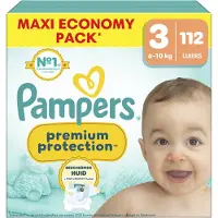 Pampers Premium Protection Luiers Maat 3 (6-10 Kg) 112 Stuks