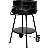Koopman Grill – Inklapbaar met Onderstel – 51 x 82 cm – Zwart