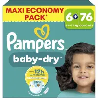 Pampers Baby Dry Luiers Maat 6+ (14-19 Kg) 76 Stuks