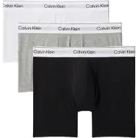 Calvin Klein Underwear Boxershorts stone grey / zwart / wit