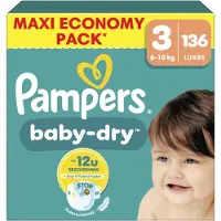 Pampers Baby Dry Luiers Maat 3 (6-10 kg) 136 stuks
