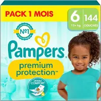 Pampers Premium Protection Maat 6, 144 Luiers, 13kg-18kg