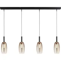 Masterlight 4L hanglamp Ø11,5cm Lido Olive met gold-fading glas