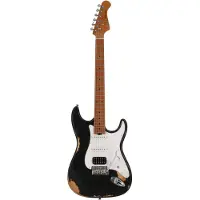 Fazley Project P2 Flashback S Black Limited Edition elektrische gitaar met deluxe gigbag