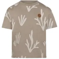 Koko Noko T-shirt beige Jongens Katoen Ronde hals All over print - maat 128