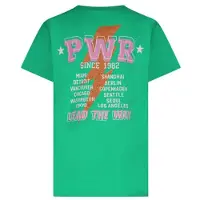 Cars T-shirt met backprint groen Meisjes Katoen Ronde hals Backprint - maat 116