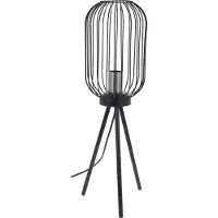 Homestyling Metalen lamp, 36 cm, zwart - onderdeel van een woonaccessoirecollectie