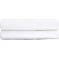 Juniper Gastendoek 40x70 Cm Pak Van 2 - Handdoeken & badhanddoeken Supima-katoen Snow White - T-4070-W