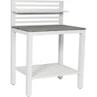Brafab Bellac Outdoor Kitchen Bench - Barbecueapparatuur & barbecueaccessoires Aluminium White - 4840-5