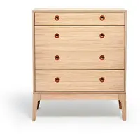 Mavis Höllviken kast_x000C_ eik witgepigmenteerd, 4 lades