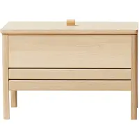 Form & Refine A Line Opbergbank 68 Cm Wit Geolied - Bankjes Eiken White Oak - 2131