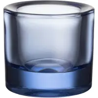 Iittala Kivi Waxinelichthouder 6 Cm - Kandelaars Glas Aqua - 1076155