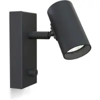 BELID Wandlampe , dimbare, Zwart, Woonkamer, Metaal