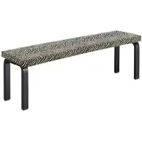 Artek 168b Bank Zwart / Zebra - Bankjes Berk Black - 28502402