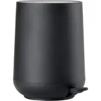 Zone Denmark Nova Pedaalemmer - Prullenbak Badkamer Softclose - Afvalemmer Klein - Toilet & Badkamer Accessoires - Kunststof - 3 liter - 23,5 x 20,5 cm - Zwart