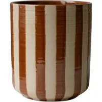 DBKD Line Pot 16 Cm - Bloempotten Keramiek Nougat - 20250201SN