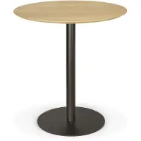 Ethnicraft Blend Tafel Ø70 Cm Donkerbrons / - Eettafels & bartafels Eiken Oak - 51945