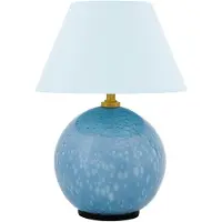 Globen Lighting Tafellampe , IRIS, dimbare, Blauw, Woonkamer, Glas, Vintage / Retro