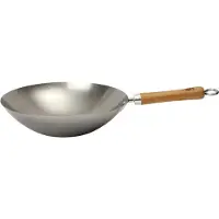 Dexam School Of Wok Wokpan Grijs 30 Cm - Wokken Koolstofstaal Carbon - 12322004