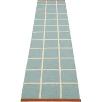Pappelina Criss Plastic Mat Haze / / Rust 70x300 Cm - Vloerkleden met motieven Pvc Cream - CR1L730