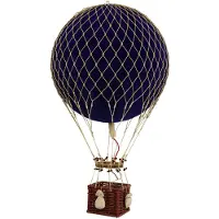 Authentic Models Royal Aero Luchtballon Fluweel Ø32 Cm Blauw - Decoratieve accessoires Papier Blue - AP163VB