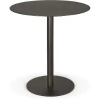 Ethnicraft Blend Tafel Ø70 Cm Donkerbrons / - Eettafels & bartafels Metaal Dark Bronze - 60121