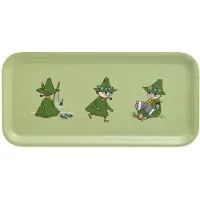 Muurla Moomin Retro Dienblad 27x13 Cm Groen - Dienbladen Berken Fineer Green - 2600-2713-09