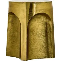 House Doctor Riga Bijzettafel - Bijzettafels & buffetten Aluminium Antique Gold - 900000122