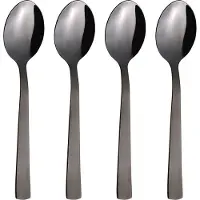 Aida Raw dessertlepel 4-pack Zwart