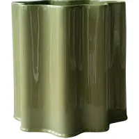 DBKD Filter Pot 28 Cm - Bloempotten Keramiek Shiny Green - 20231502SG