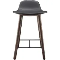 Please wait to be seated Yuuga Barkruk H65 Cm Gerookt /Zwart - Barkrukken Eiken Black - 702013063